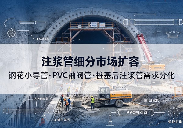 乳山注浆管细分市场扩容，隧道钢花小导管、PVC 袖阀管、桩基后注浆管需求分化